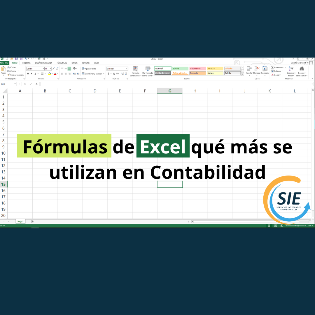 Fórmulas de Excel qué más se usan en Contabilidad